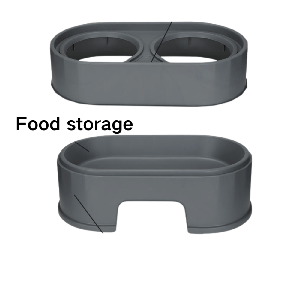 Elevated dog feeder storager Food storage