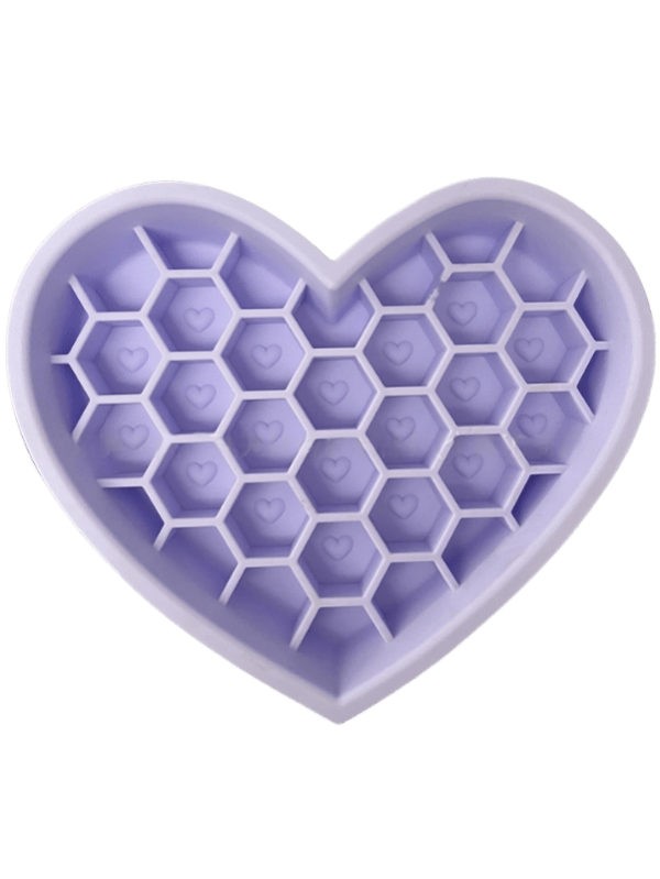 Honeycomb Heart Maze Dog Bowl